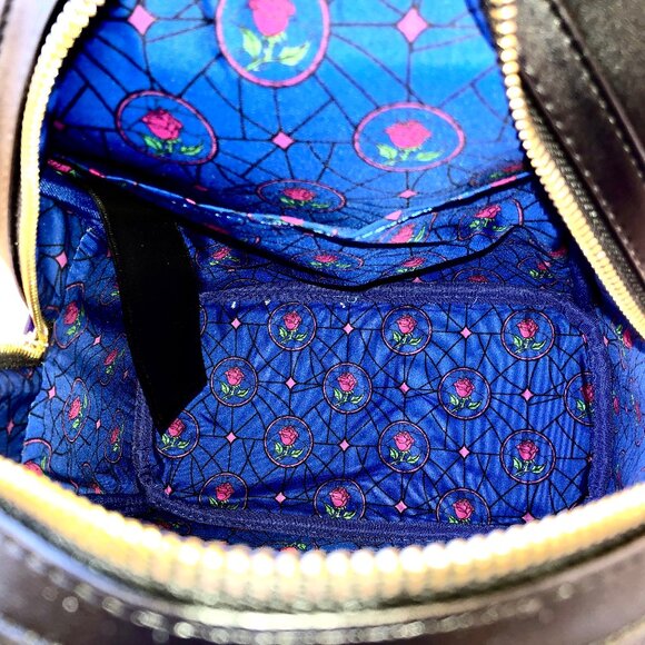 Disney Loungefly Princess Castle Beauty & the Beast BELLE Mini Backpack new - Picture 11 of 16